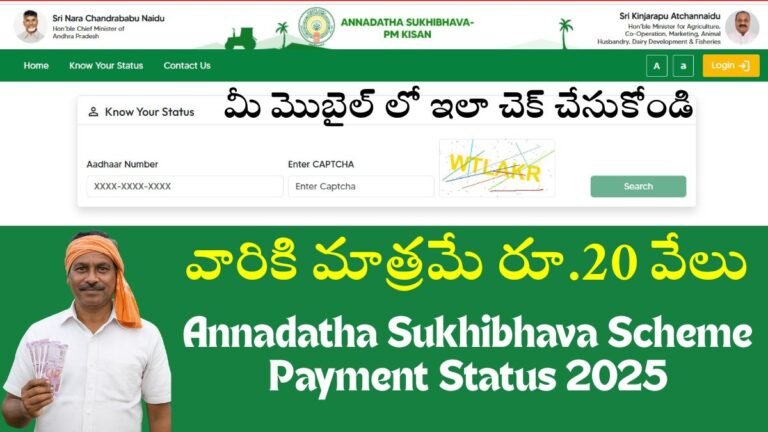 Annadatha Sukhibhava Payment Status 2025