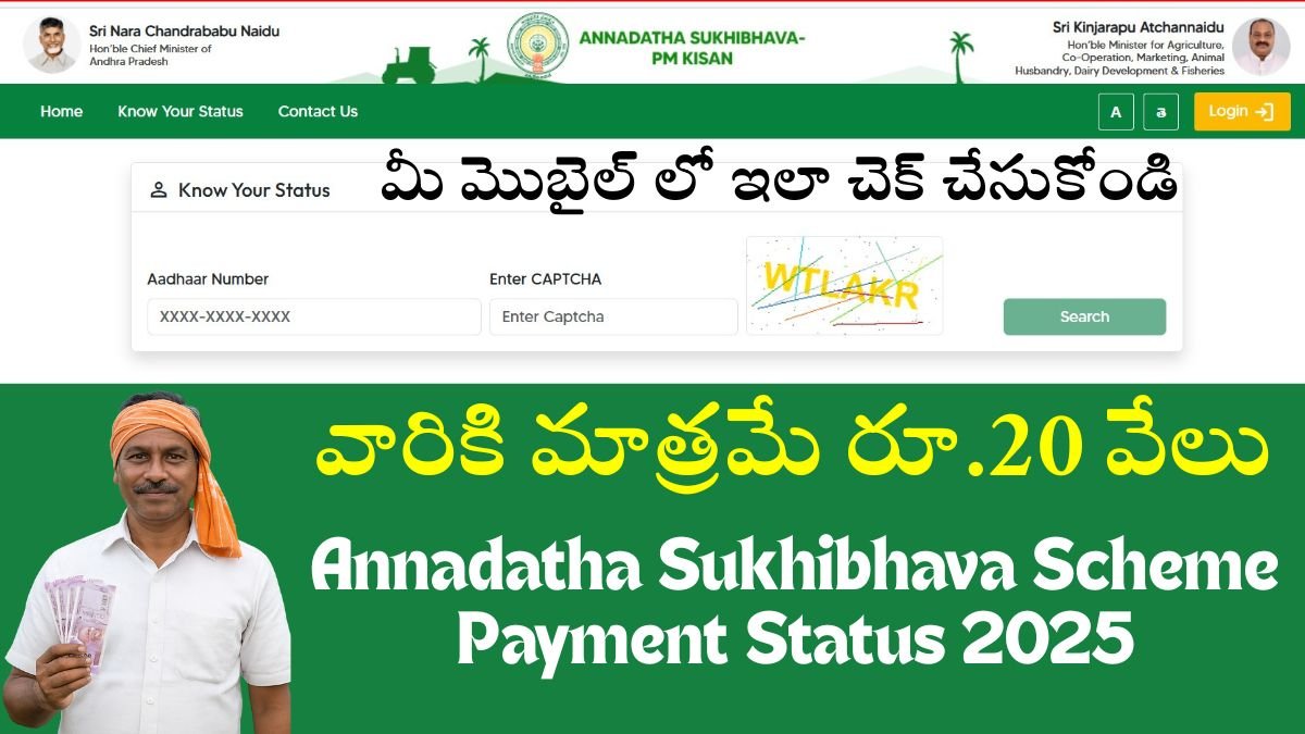 Annadatha Sukhibhava Payment Status 2025